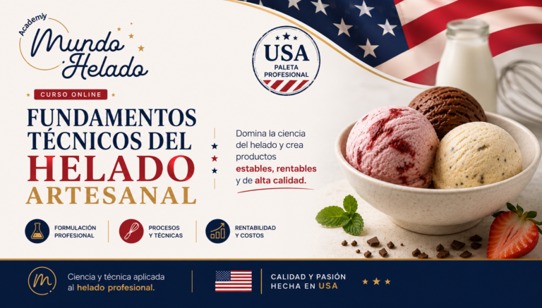 Fundamentos técnicos del helado artesanal – USA